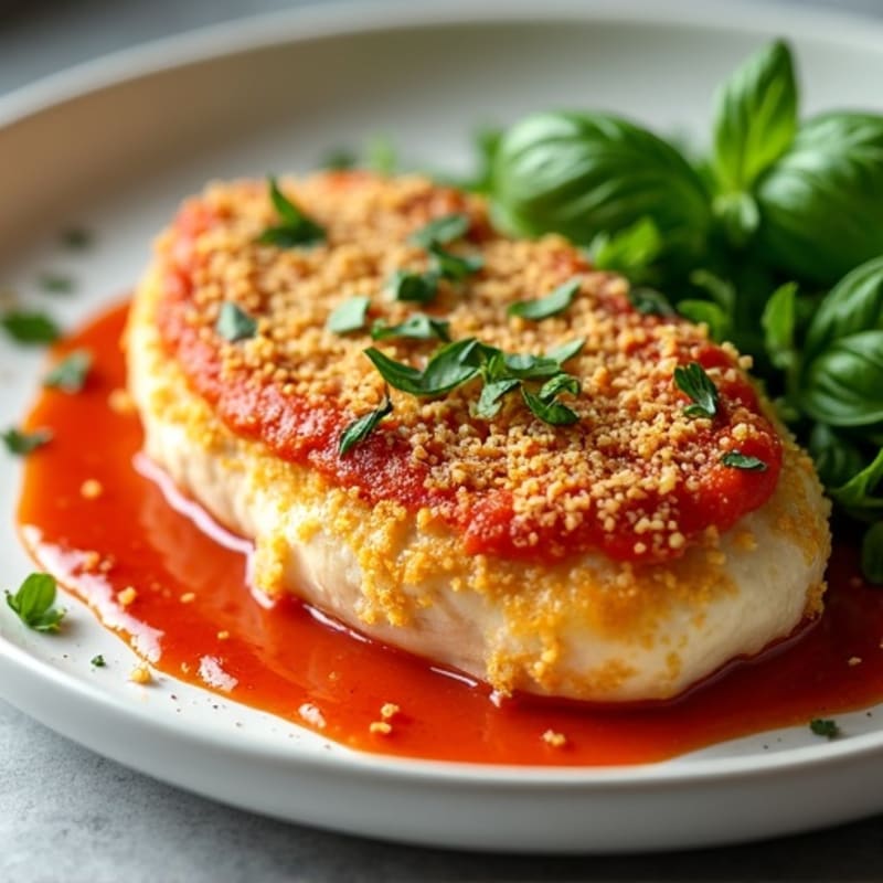 Crispy Baked Chicken Parmesan with Fresh Herbs