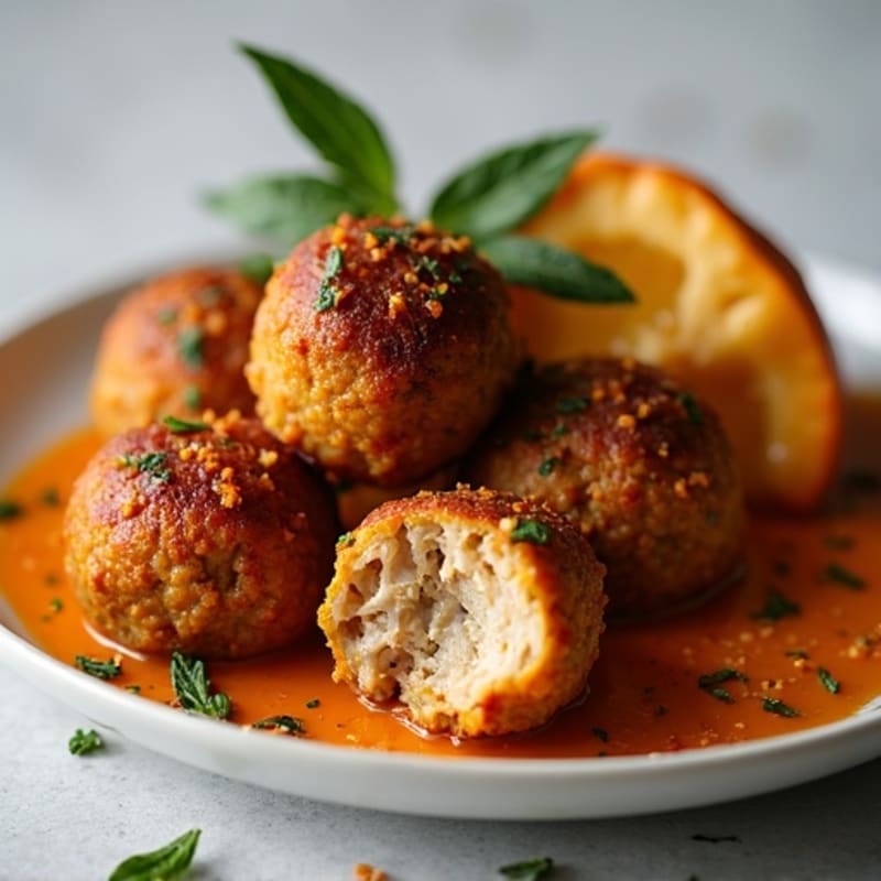Roasted Pumpkin and Sage Turkey Meatballs