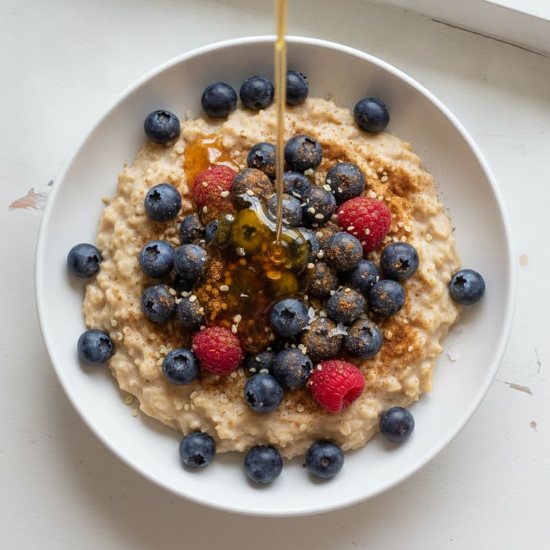 Maple Berry Protein Oatmeal