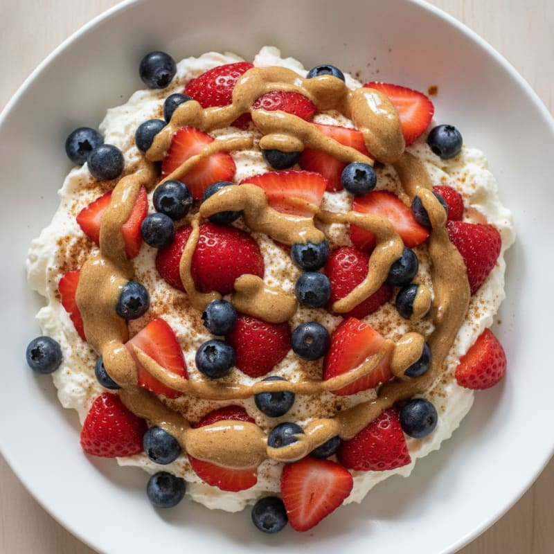 Silky Greek Yogurt Protein Pudding with Fresh Berries