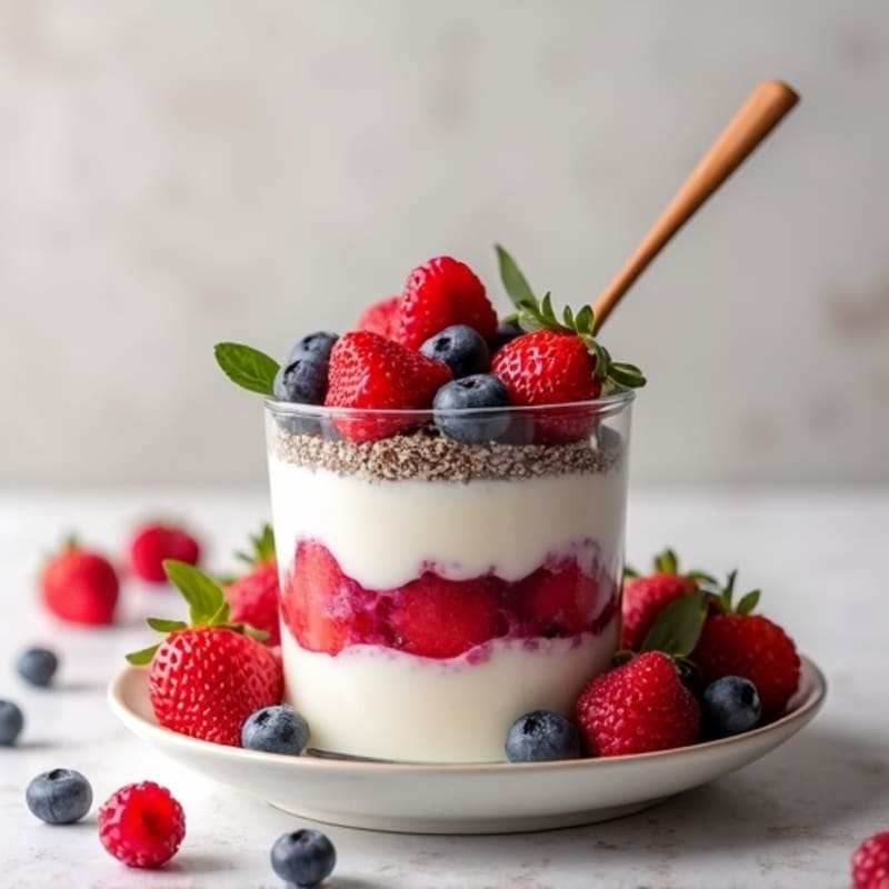 Creamy Greek Yogurt and Berry Protein Parfait