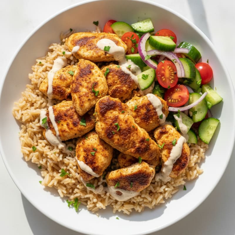 Chicken Shawarma Rice Bowl