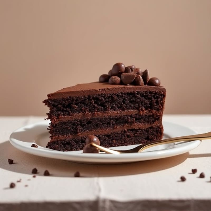 Protein-Rich Dark Chocolate Almond Flour Cake