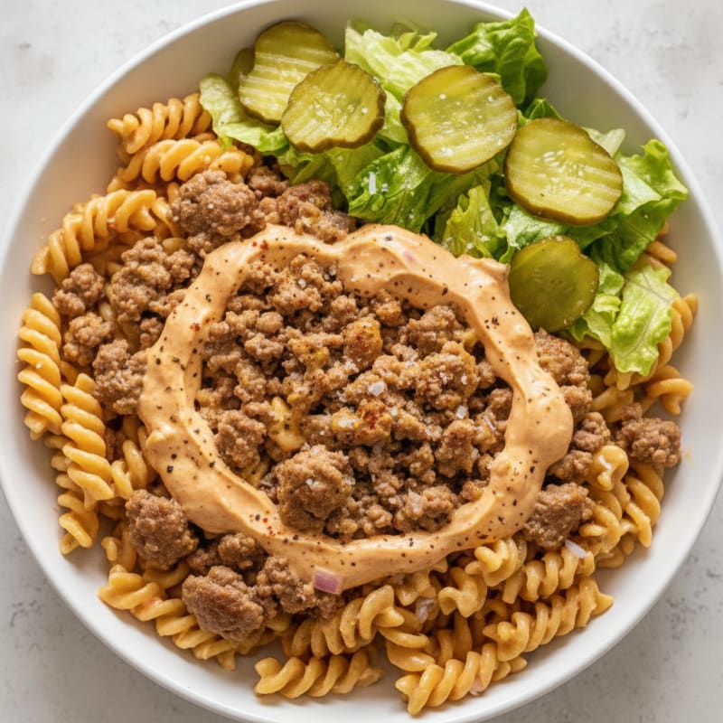 Big Mac Beef Pasta Bowl