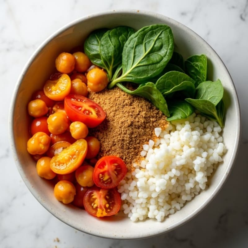 Fragrant Chickpea and Tomato Curry Bowl