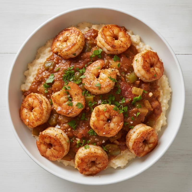 Cajun Shrimp and Grits