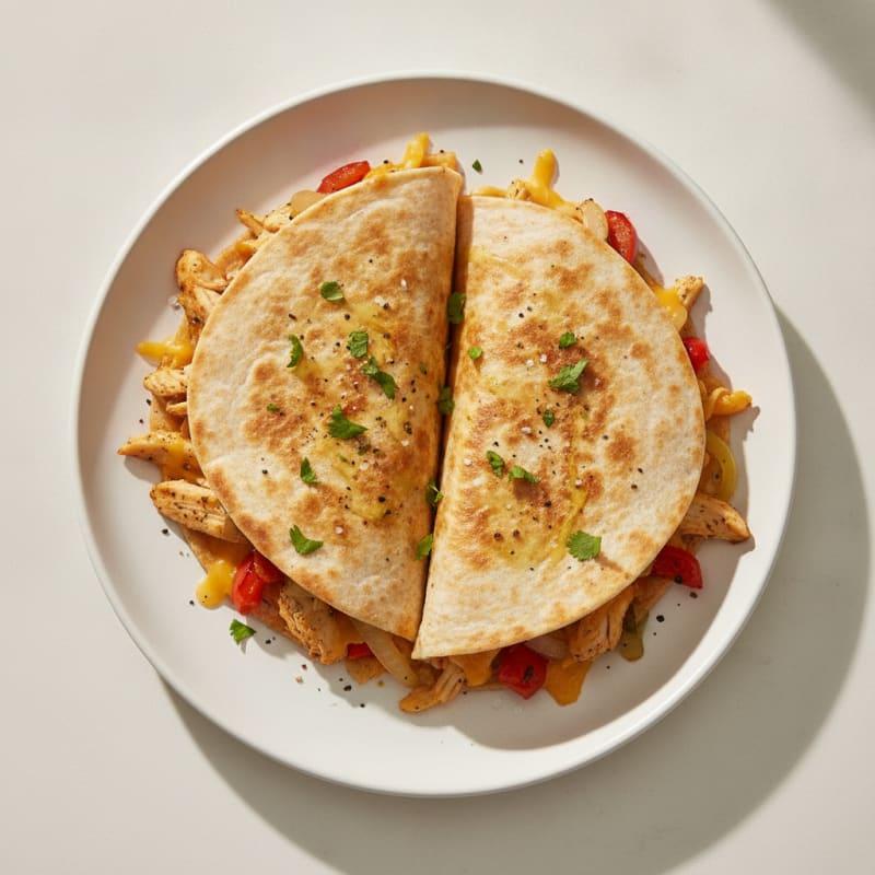 Chicken and Cheese Quesadillas