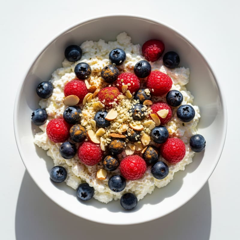 Cottage Cheese Berry Breakfast Bowl