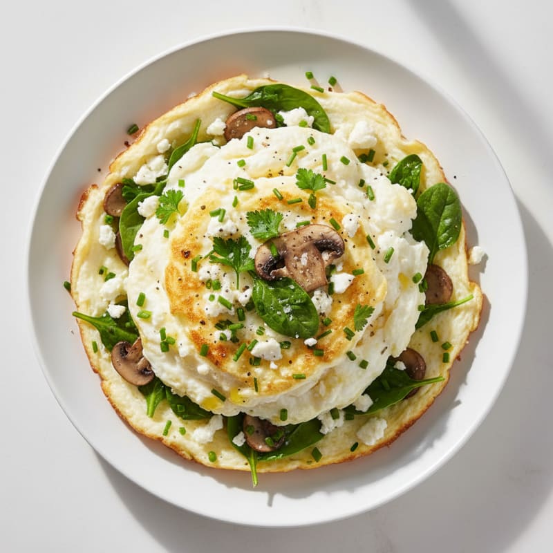 Fluffy Herb Egg White Omelet