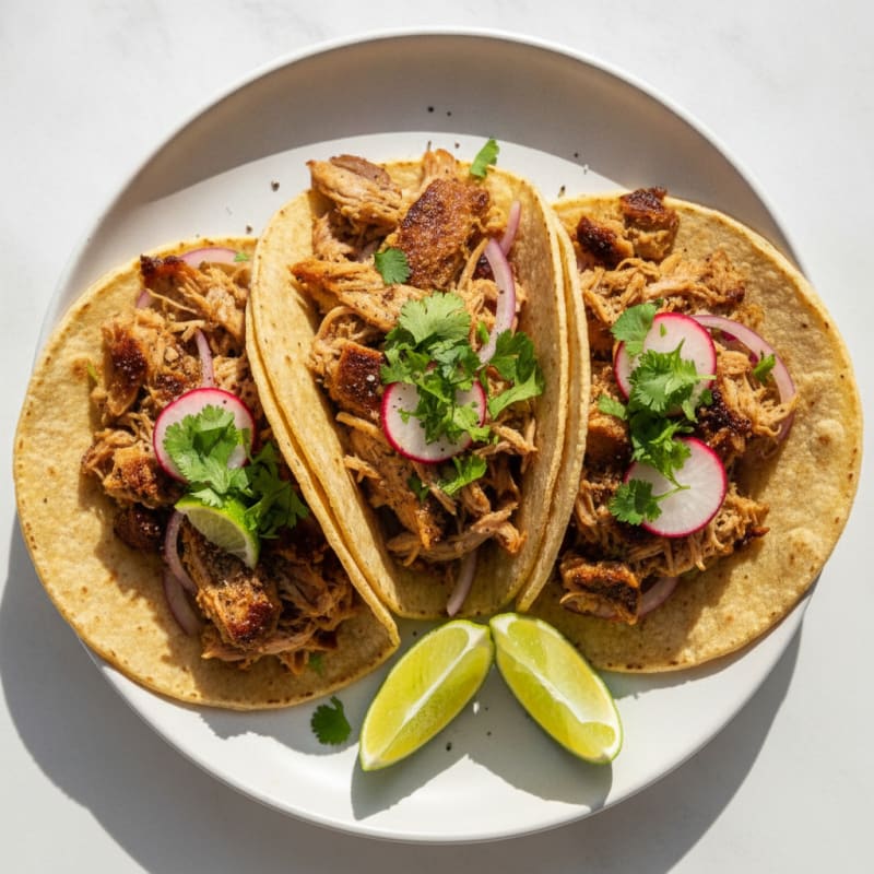 Slow-Cooked Pork Carnitas Tacos