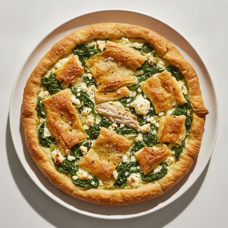Spinach Feta Phyllo Pie
