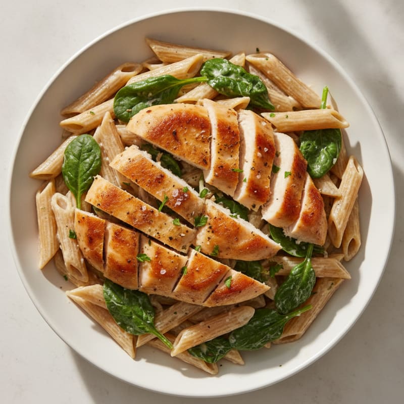 Garlic Parmesan Chicken Alfredo Pasta