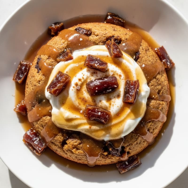 Warm Sticky Date Protein Pudding