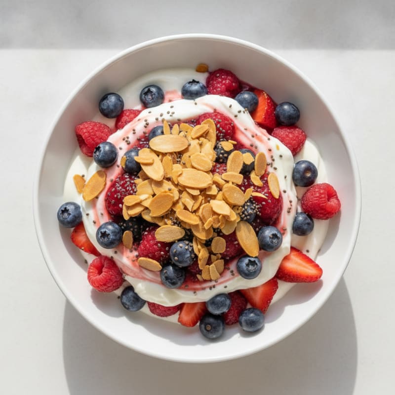 Creamy Greek Yogurt Protein Parfait with Mixed Berries