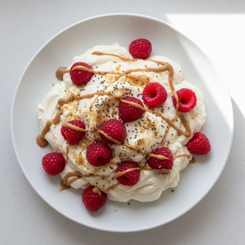 Silky Greek Yogurt Protein Mousse with Fresh Berries