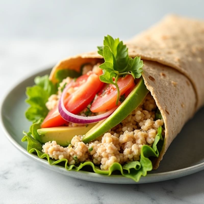 Tuna and Avocado Rice Wraps