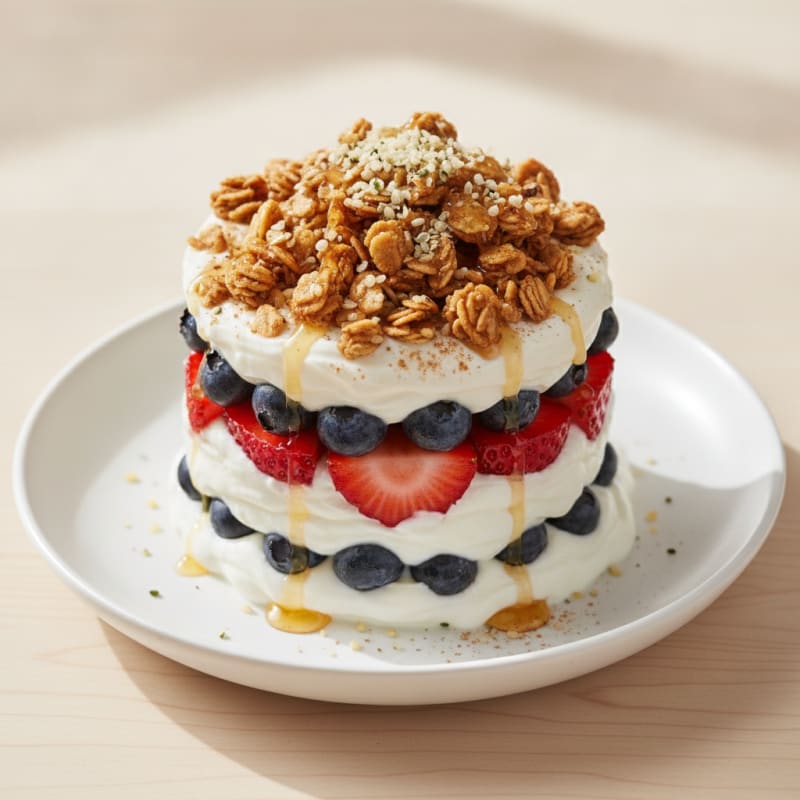 Greek Yogurt Berry Parfait with Granola