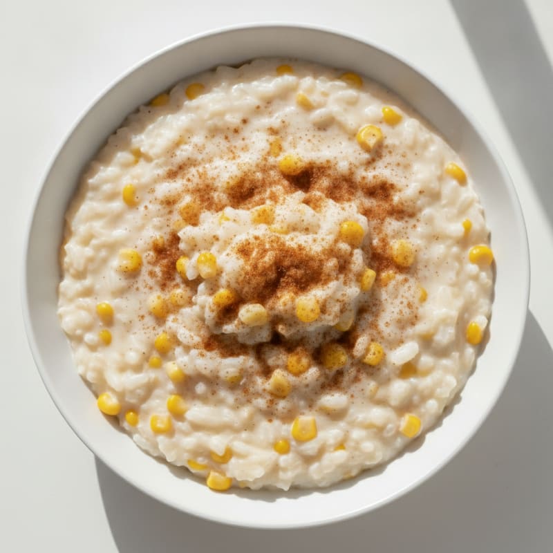 Creamy Protein Rice Pudding with Sweet Corn