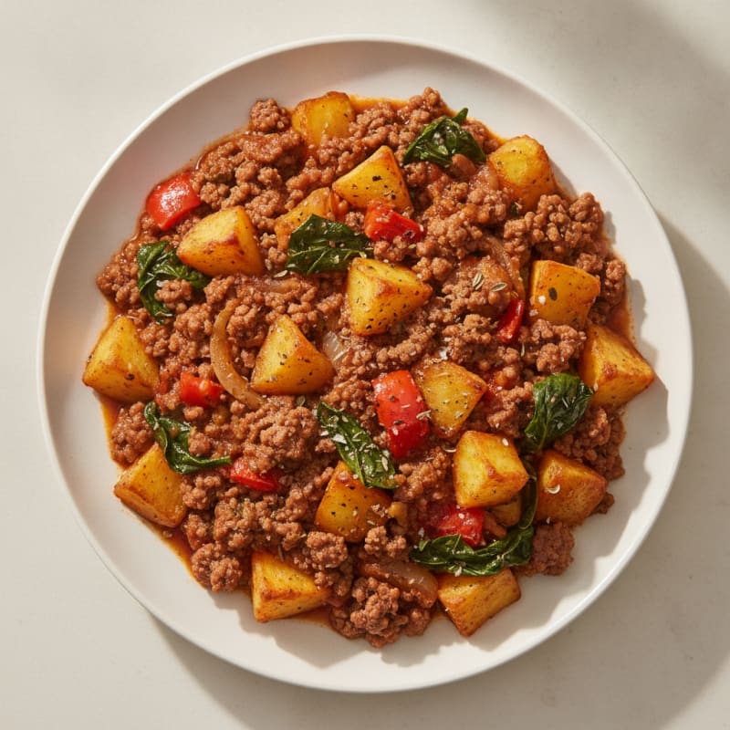 Savory Beef Mince and Potato Bake