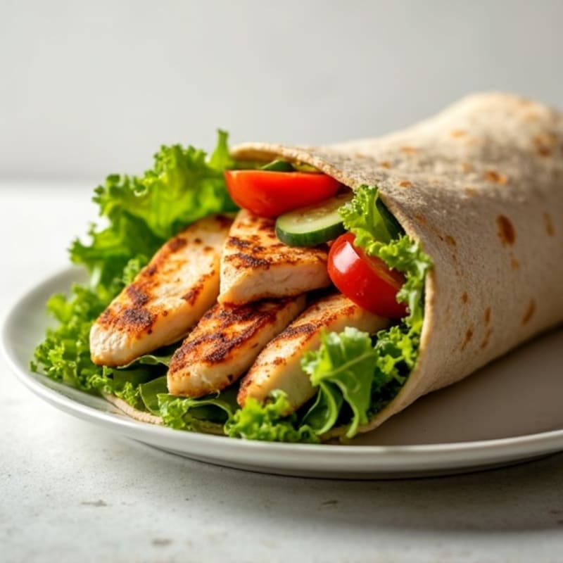 Grilled Chicken and Fresh Veggie Wrap
