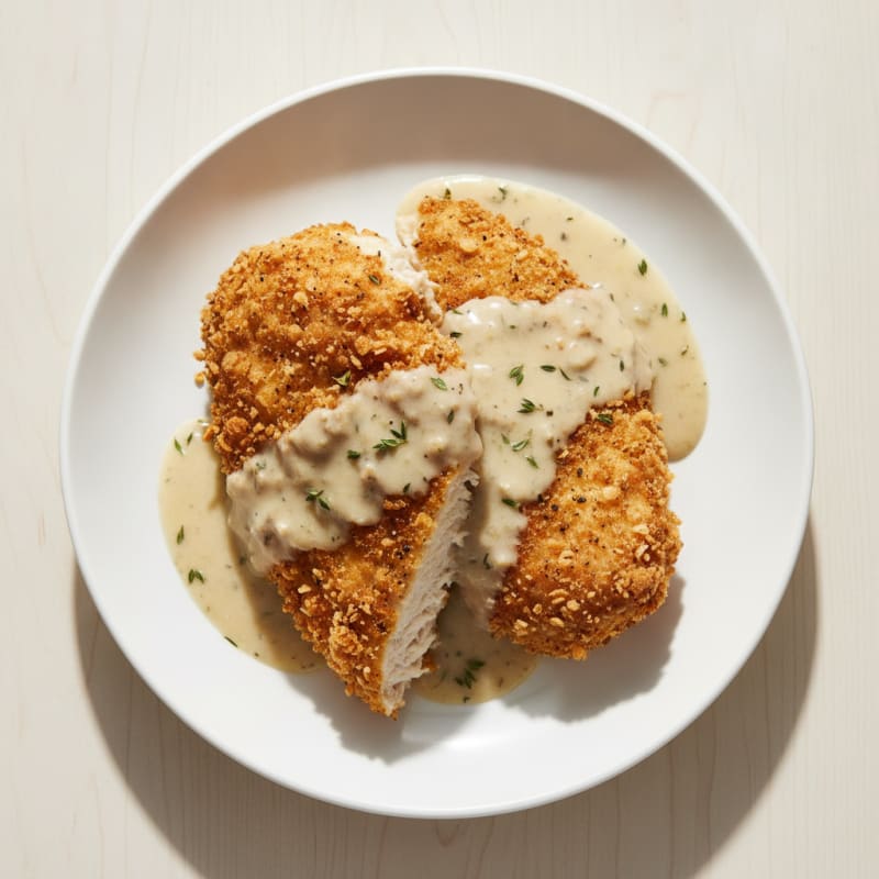 Buttermilk Fried Chicken with Creamy Gravy
