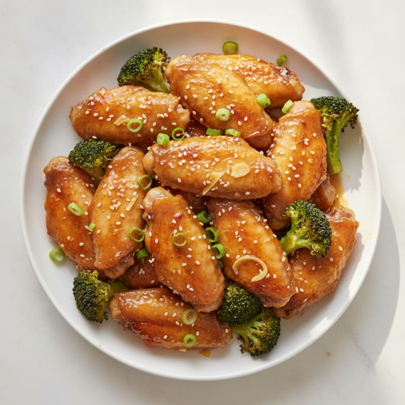 Honey-Garlic Glazed Chicken Wings