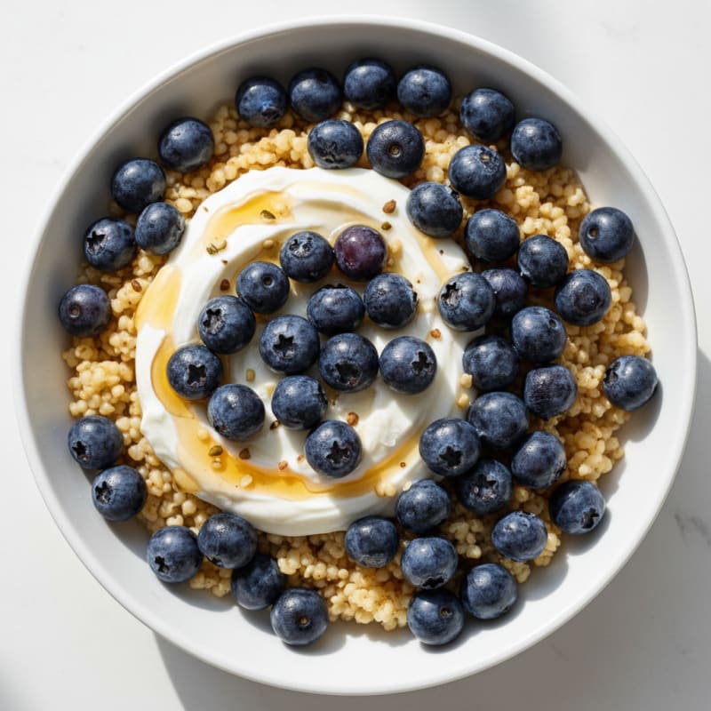 Blueberry Millet Breakfast Bowl