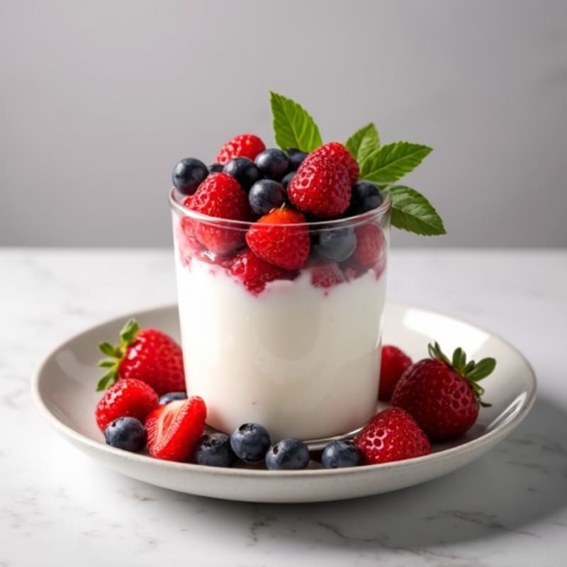 Creamy Greek Yogurt Protein Parfait with Mixed Berries