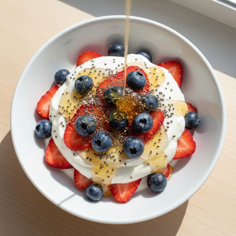 Creamy Greek Yogurt Parfait with Berries and Chia