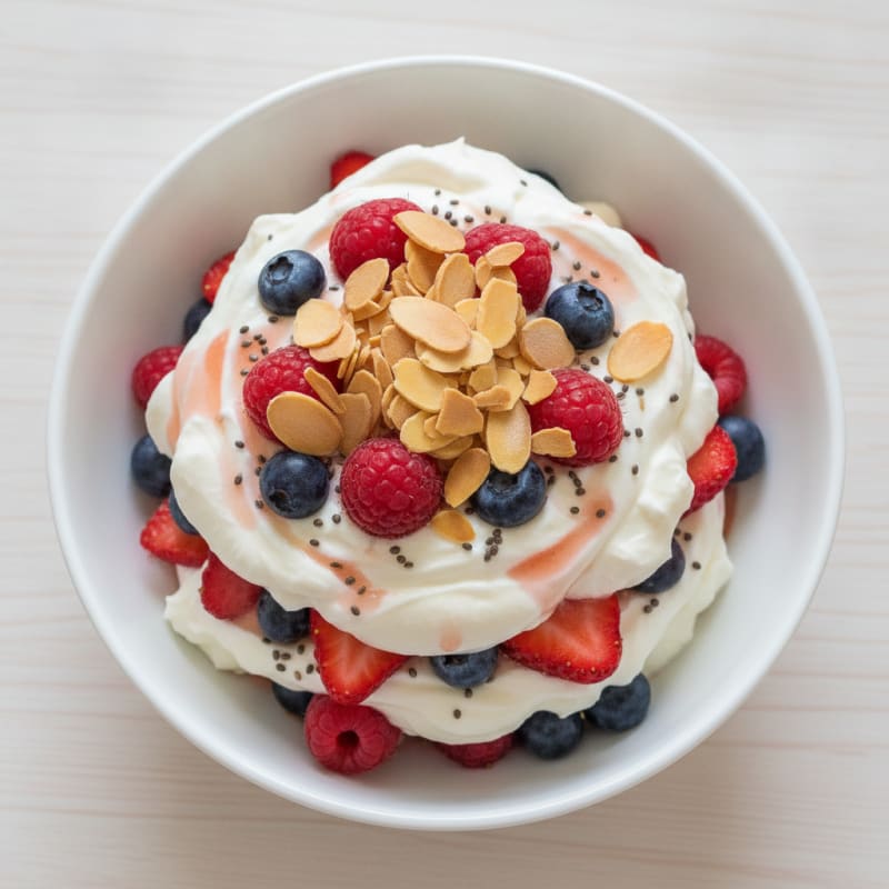 Creamy Greek Yogurt Protein Parfait with Berries