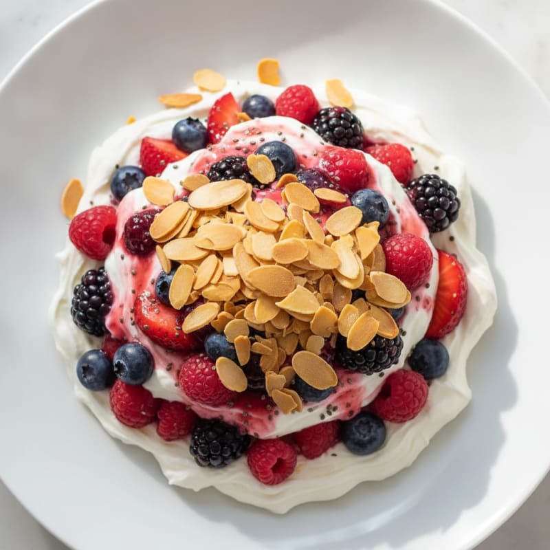 Creamy Greek Yogurt Protein Parfait with Mixed Berries