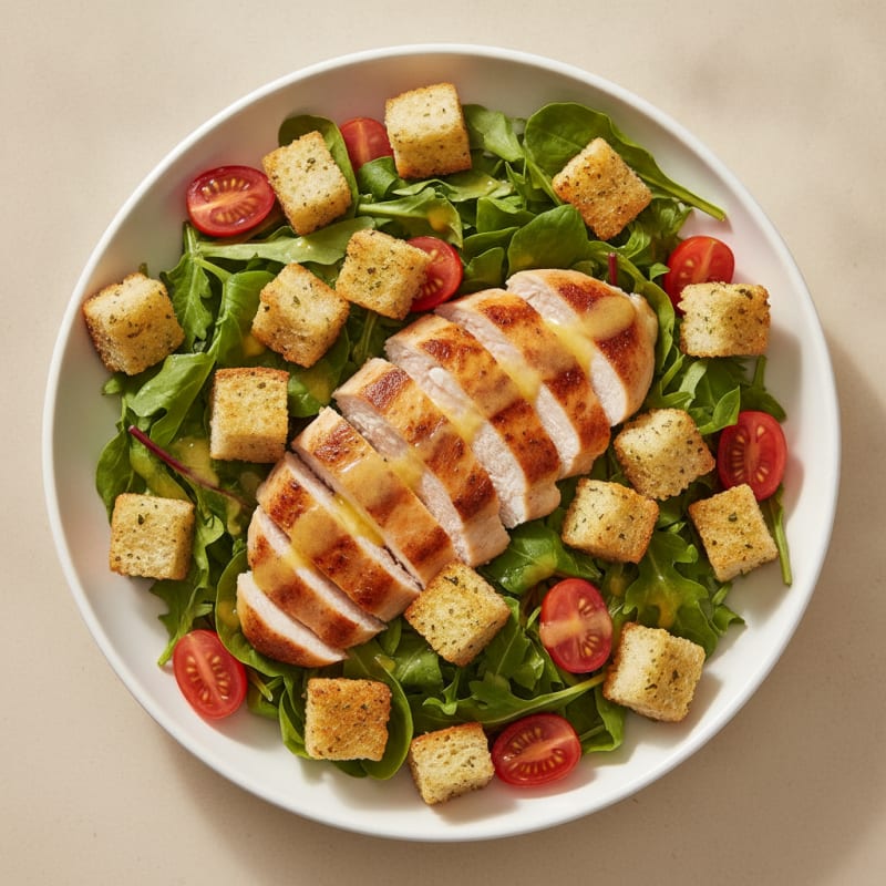 Pan-Seared Chicken with Sourdough Croutons