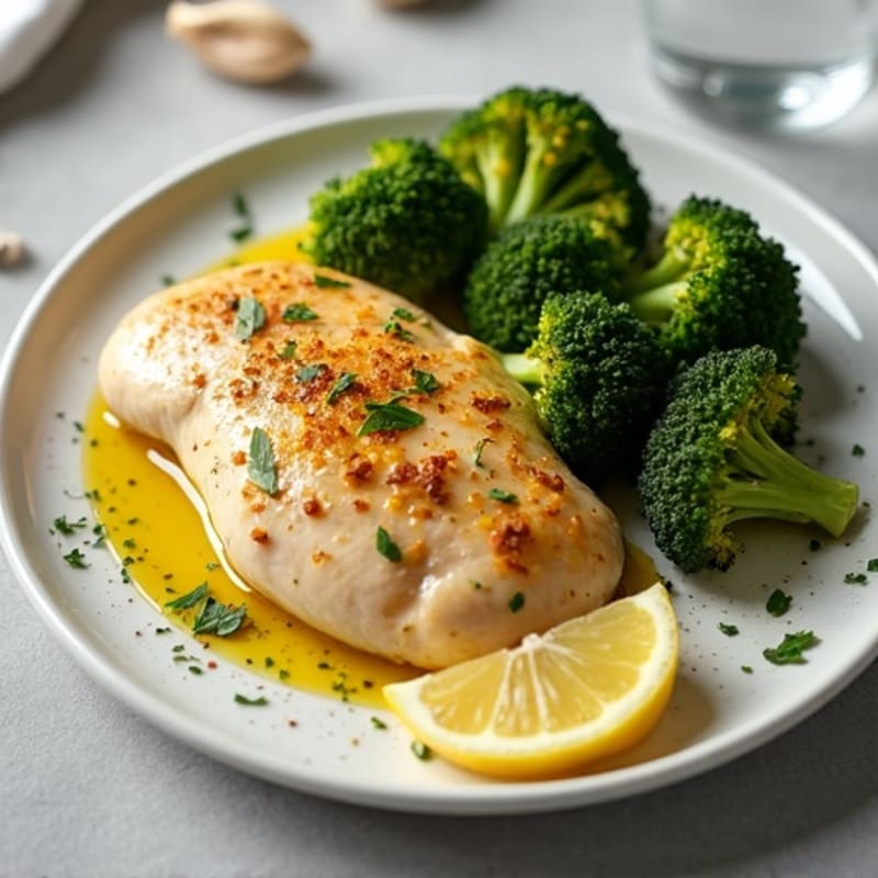 Sheet Pan Lemon-Garlic Chicken and Crispy Roasted Broccoli