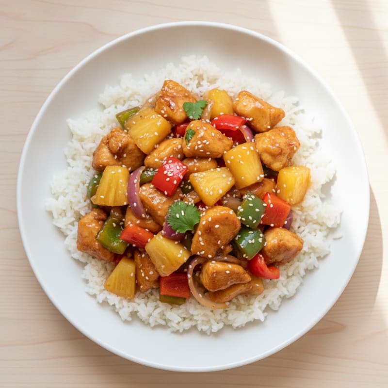 Sweet and Sour Chicken with Pineapple