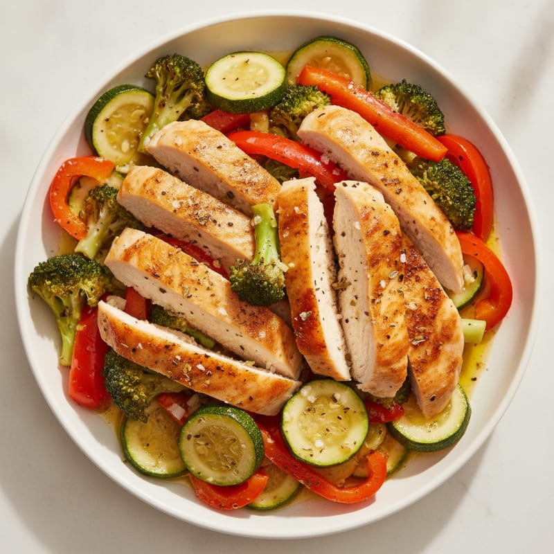 Sheet Pan Lemon Herb Chicken and Veggies