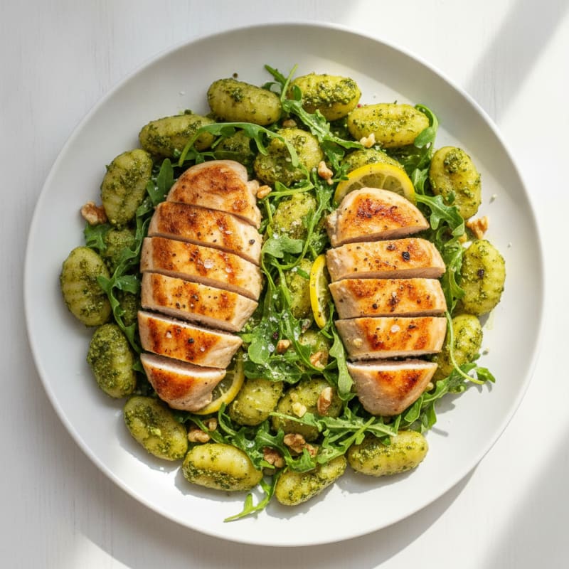 Gnocchi with Arugula Pesto