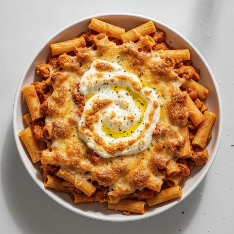 Classic Baked Ziti with Ricotta