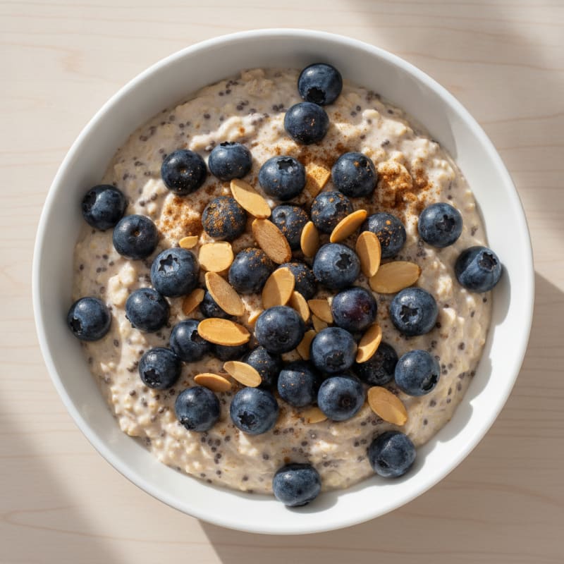Blueberry Almond Overnight Oats