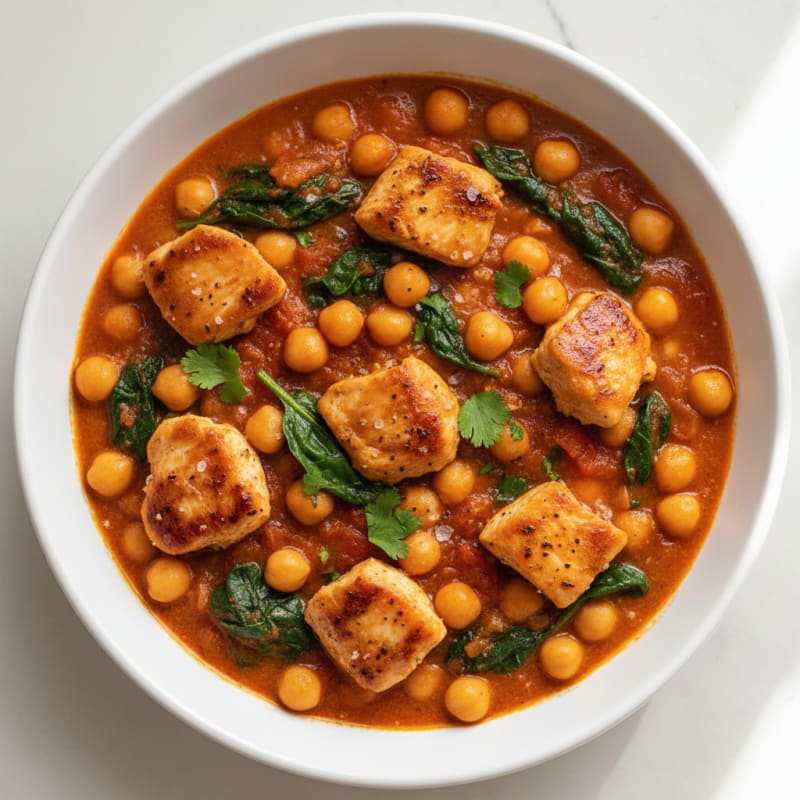 Smoky Spiced Chickpea and Tomato Curry