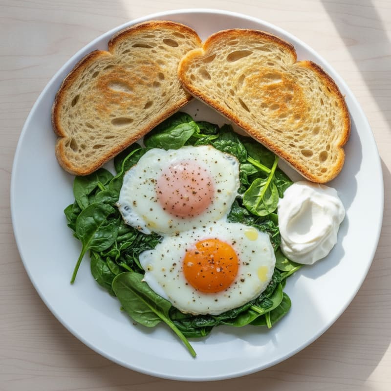 Baked Eggs and Toast