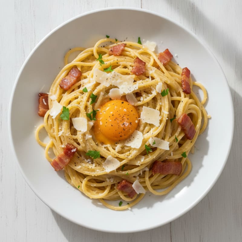 Classic Carbonara with Pancetta and Egg