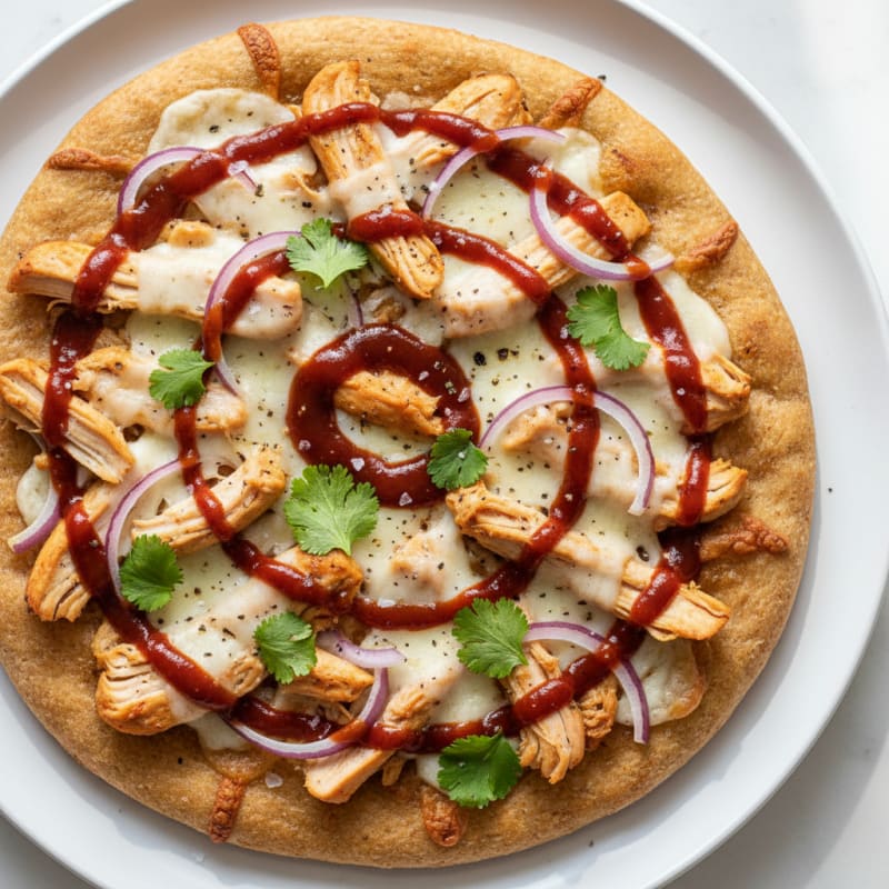 Crispy BBQ Chicken Flatbread Pizza