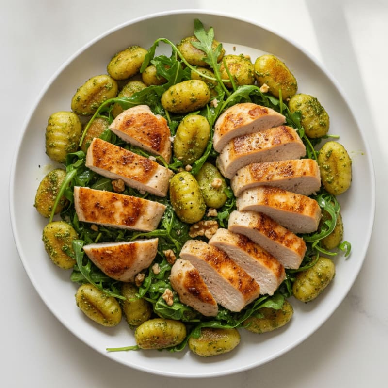 Gnocchi with Arugula Pesto