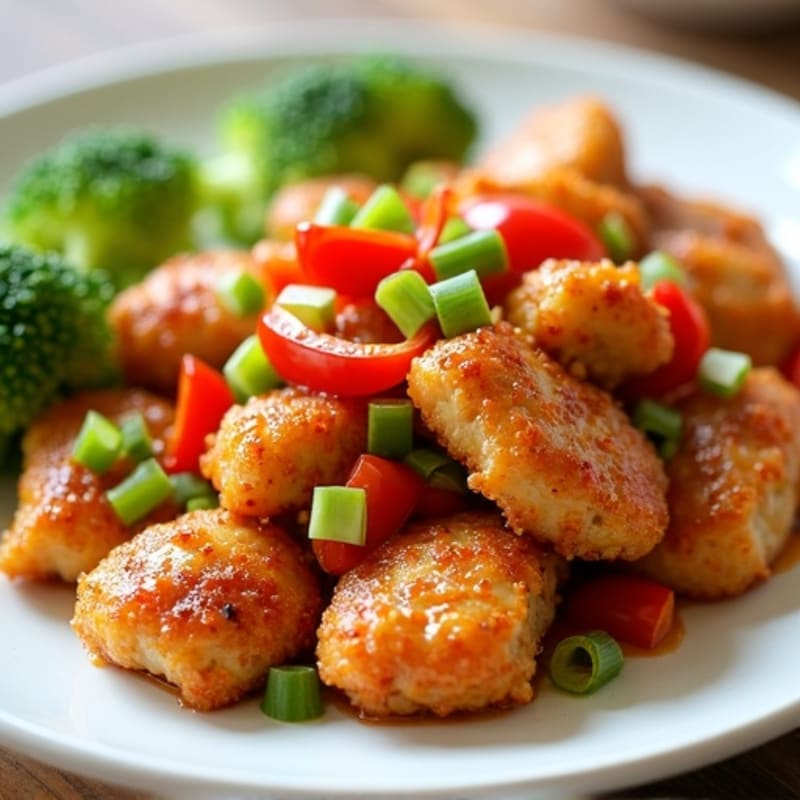 Crispy Baked Sweet and Sour Chicken