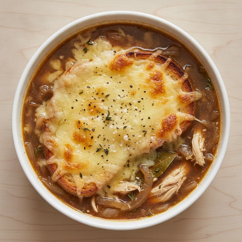 Caramelized Onion and Gruyère Soup
