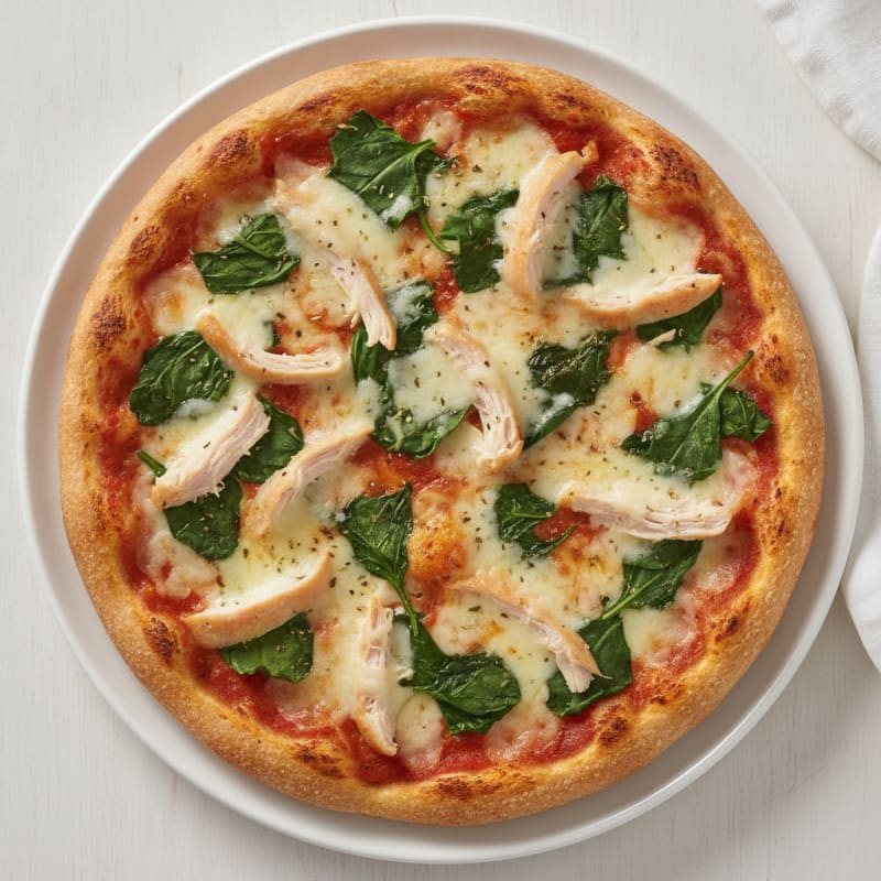 Chicken and Spinach Pizza