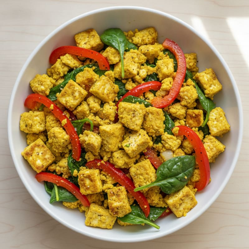 High-Protein Tofu Scramble Power Bowl