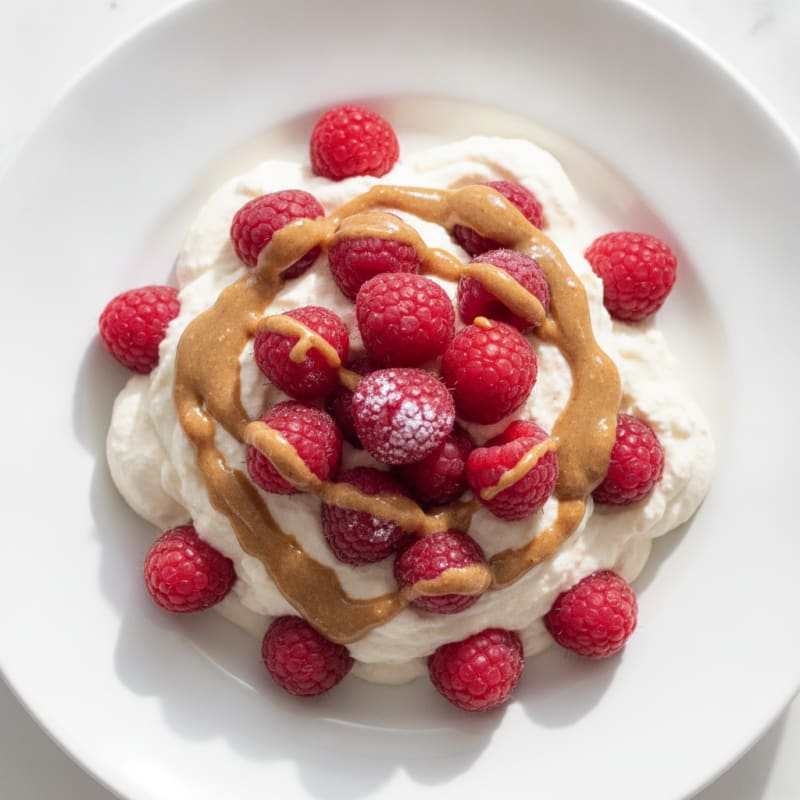 Silky Greek Yogurt Protein Mousse with Berries