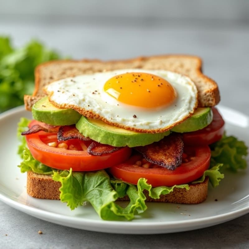 Healthy Avocado BLT Egg Sandwich