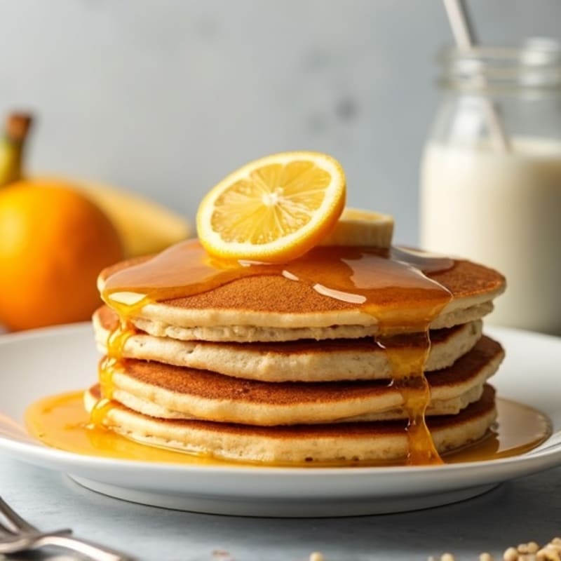 Fresh Citrus-Glazed Protein Pancakes